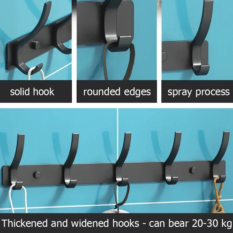 GripFold Wall Hook Rack Set