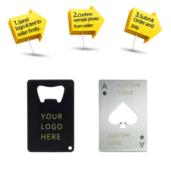 Personalized Card Bottle Opener Gift