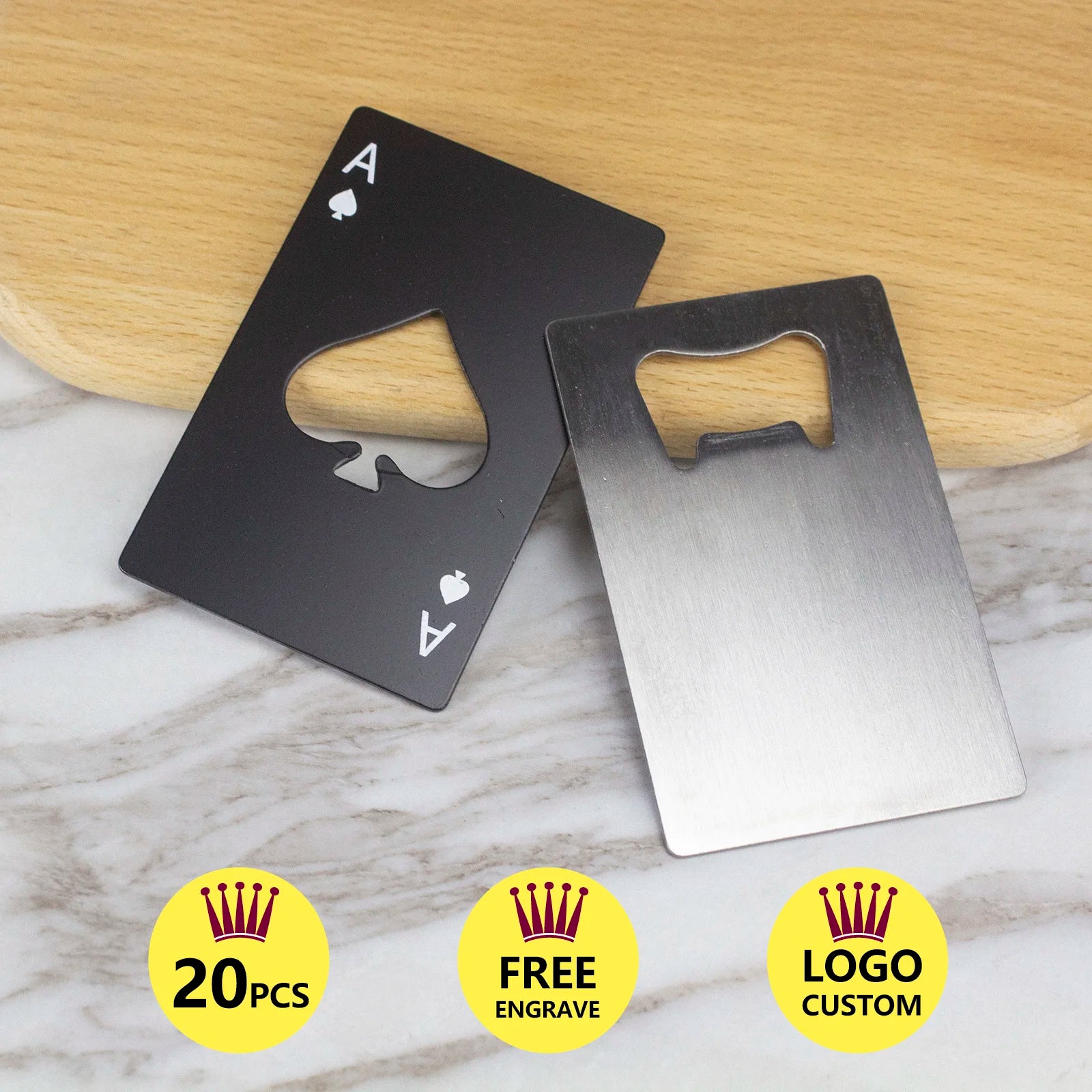 Personalized Card Bottle Opener Gift