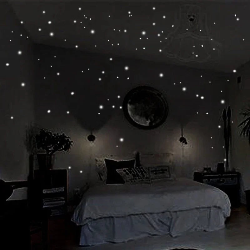 Night Sky Glow Wall Stars