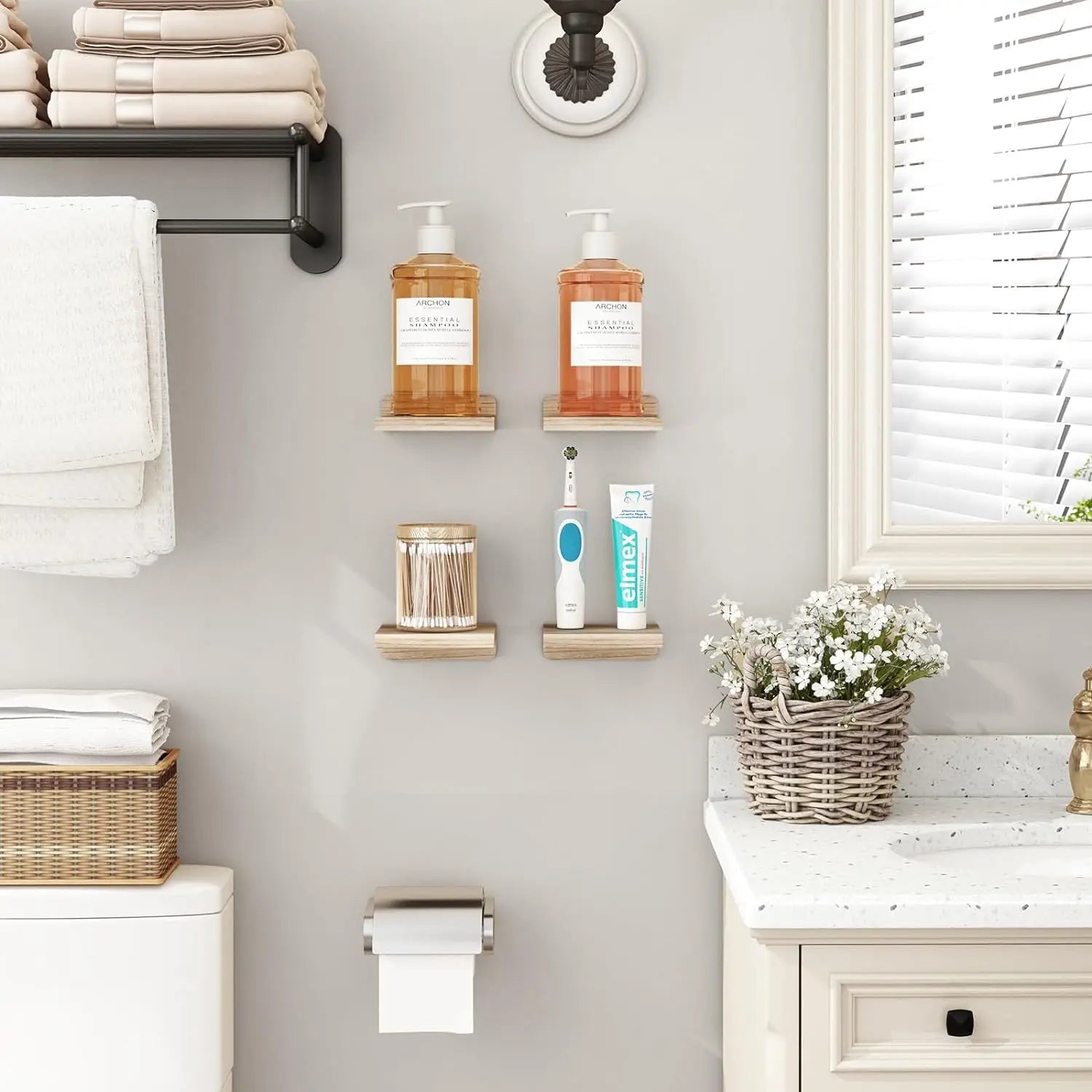 StackMate Wood Floating Display Ledges