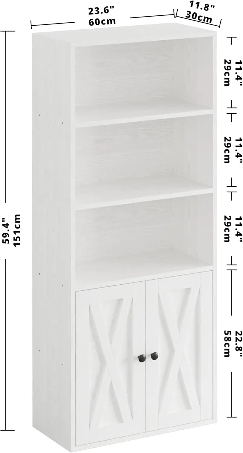 Rugged Industrial Bookshelf Storage Unit