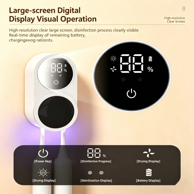 Pocket UV Toothbrush Sterilizer Case