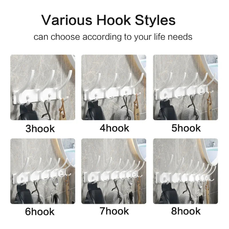GripFold Wall Hook Rack Set